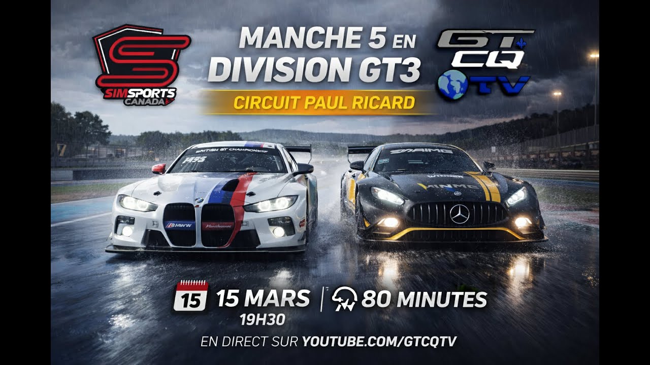[ ACC ] [ SimSports Canada ]GT3 // M5 // Paul Ricard 80 Min