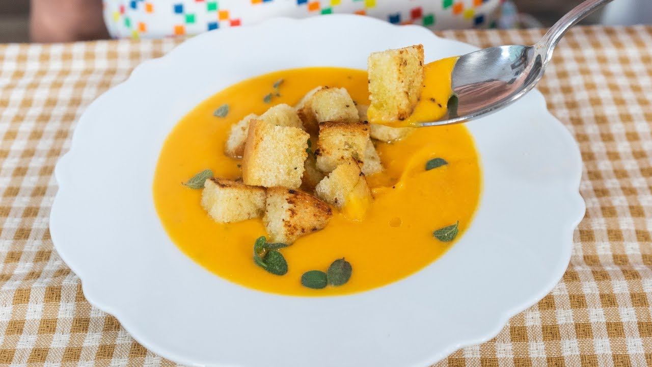 Этот суп из тыквы и картофеля очень вкусный! Вы когда-нибудь готовили такой вкусный суп из тыквы?