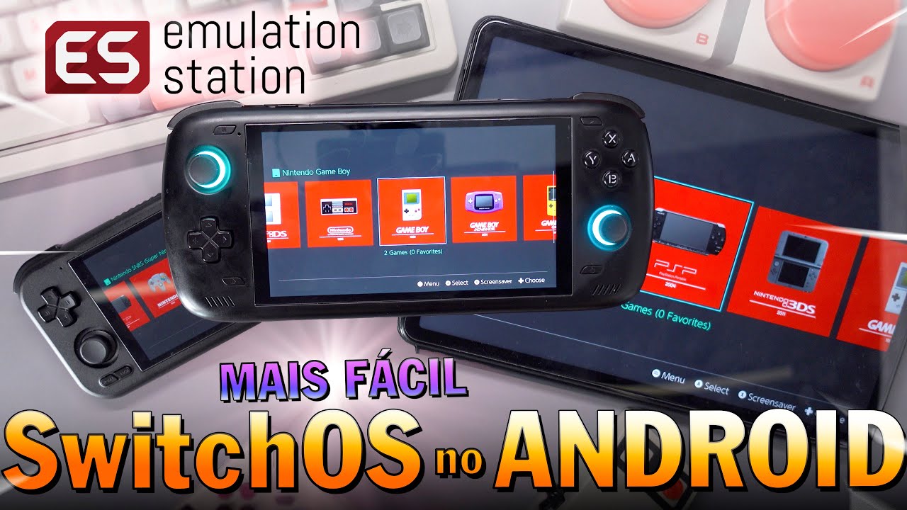 Switch OS no ANDROID com Emulation Station FrontEnd ficou FÁCIL de transformar SmartPhone em SWITCH!
