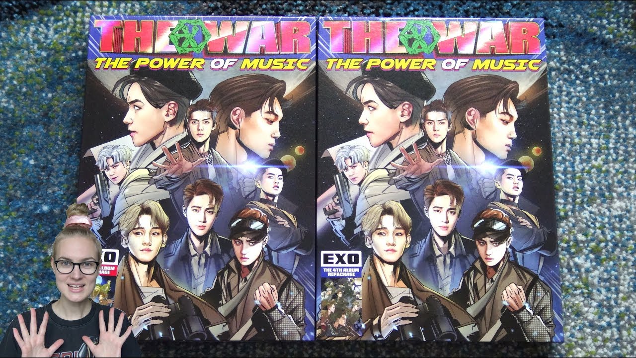 Unboxing EXO 엑소 4th Studio Album Repackage The War: The Power Of Music (Korean & Chinese Edition)