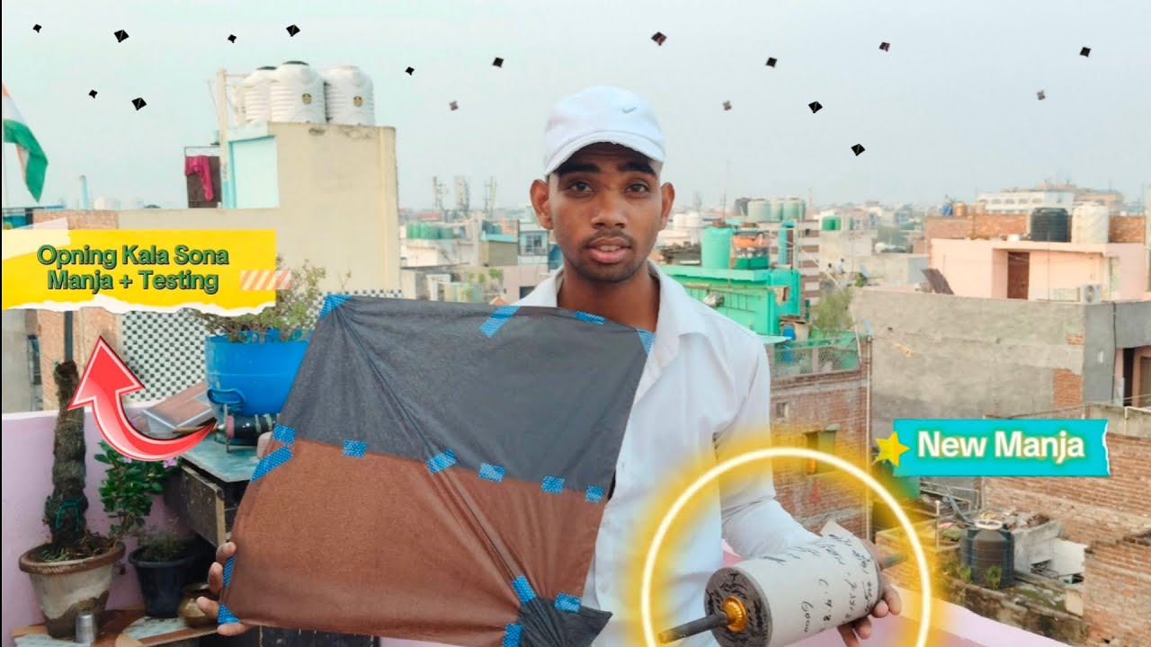 Opning New Manja + Testing Kala Sona Manja | Kite Fighting Rooftop 🔥| Kite Flying