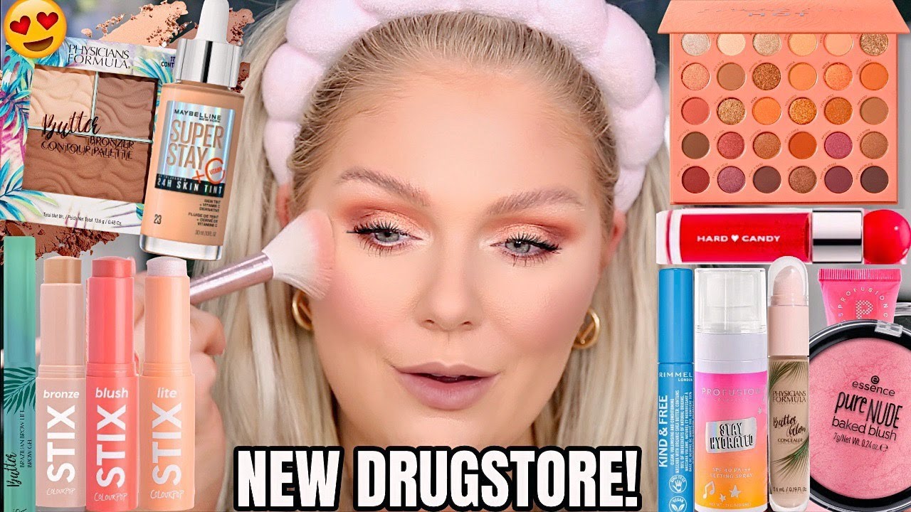 VIRAL *NEW* DRUGSTORE MAKEUP TESTED SUMMER 2023 😍 FIRST IMPRESSIONS MAKEUP TUTORIAL | KELLY STRACK