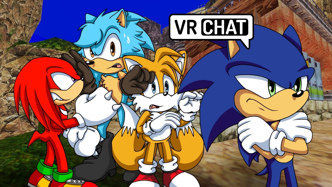 SONIC'S DAD FOLLOWS HIM TO HIS FRIENDS PLACE IN VR CHAT