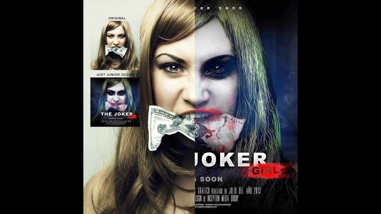 Composicion JOKER GIRL - Just Junior Design. / @JustJRDesign