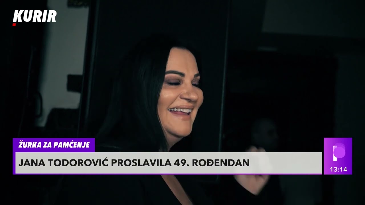 JANA TODOROVIĆ PROSLAVILA 49. ROĐENDAN: Za vreme intervjua zaplala zbog pesme u pozadini!