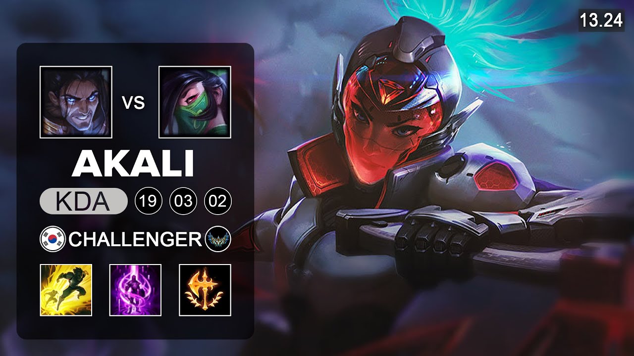 Akali vs Sylas Mid - KR Challenger - Patch 13.24 Season 13