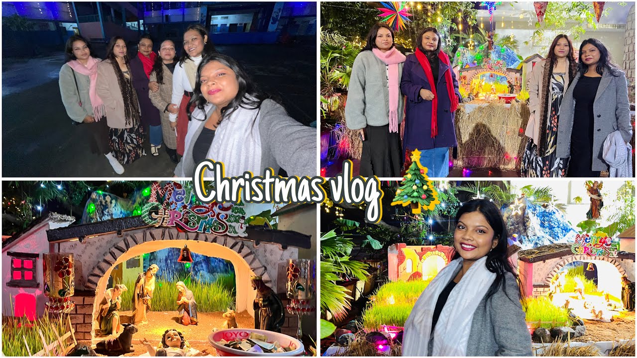 || Christmas vlog || ख़ुश जनम परब || vlog67 || holy cross church datia || Jiyalakravlogs ||