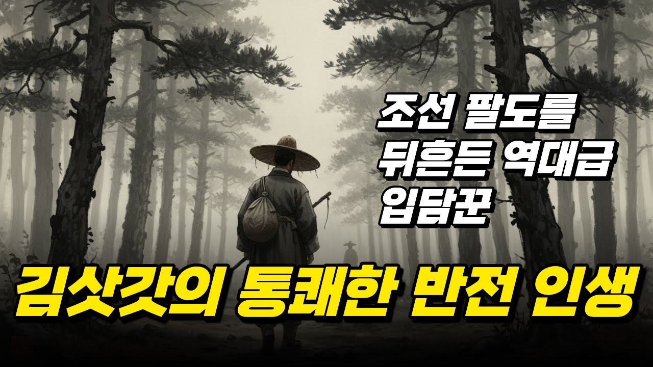 김삿갓,  조선팔도를 뒤흔든 역대급 입담꾼,   야담돋보기