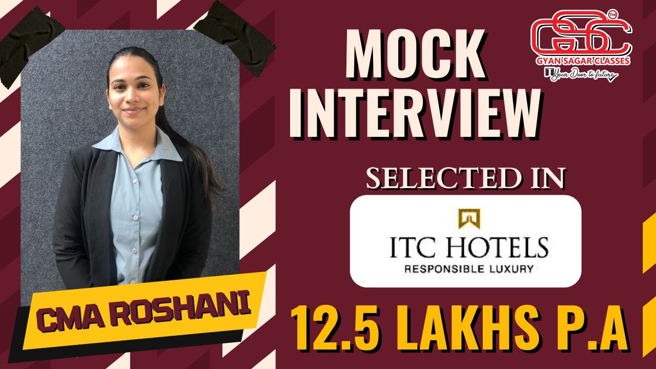 12.5 LAKH PACKAGE IN CMA CAMPUS PLACEMENT | CMA ROSHNI JUDANI | GYAN SAGAR CLASSES