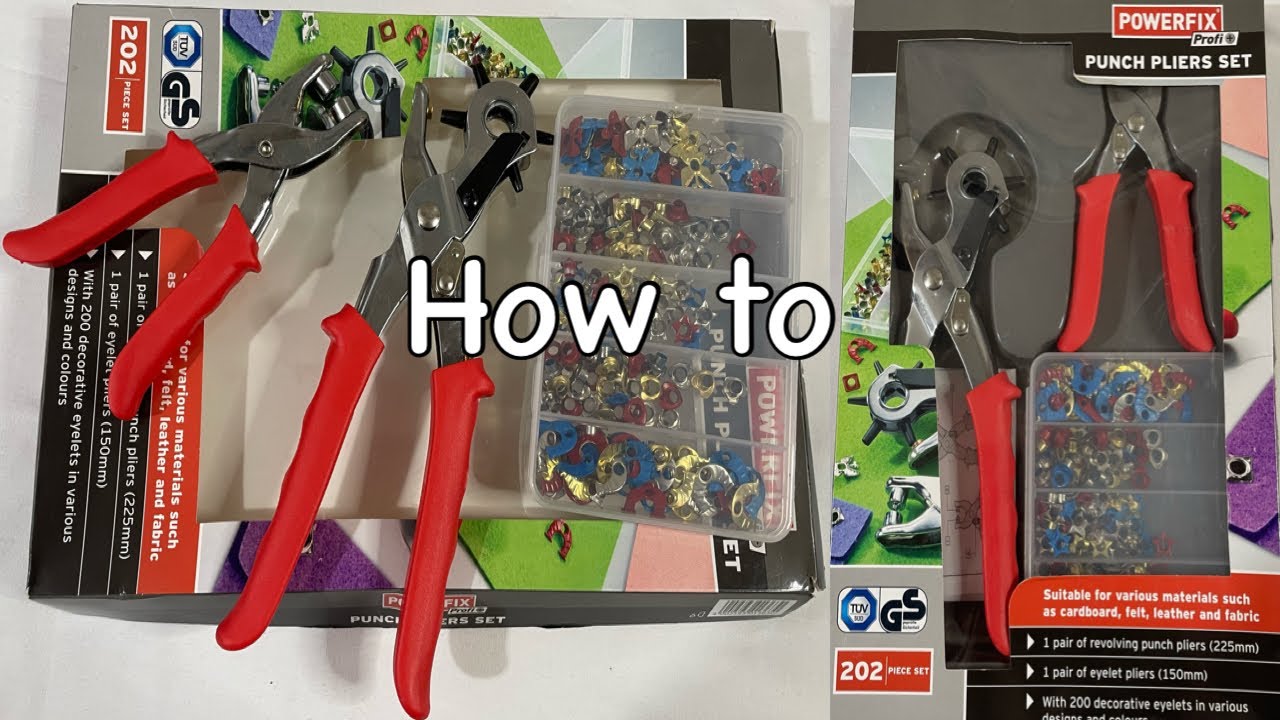 Powerfix + Profi Punch Pliers Set Unboxing / How to use Punch Pliers / (Lidl middle aisle)