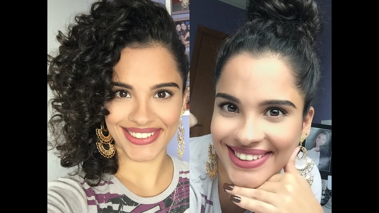 Penteados fáceis / Cabelos curtos / Transição e Cacheados