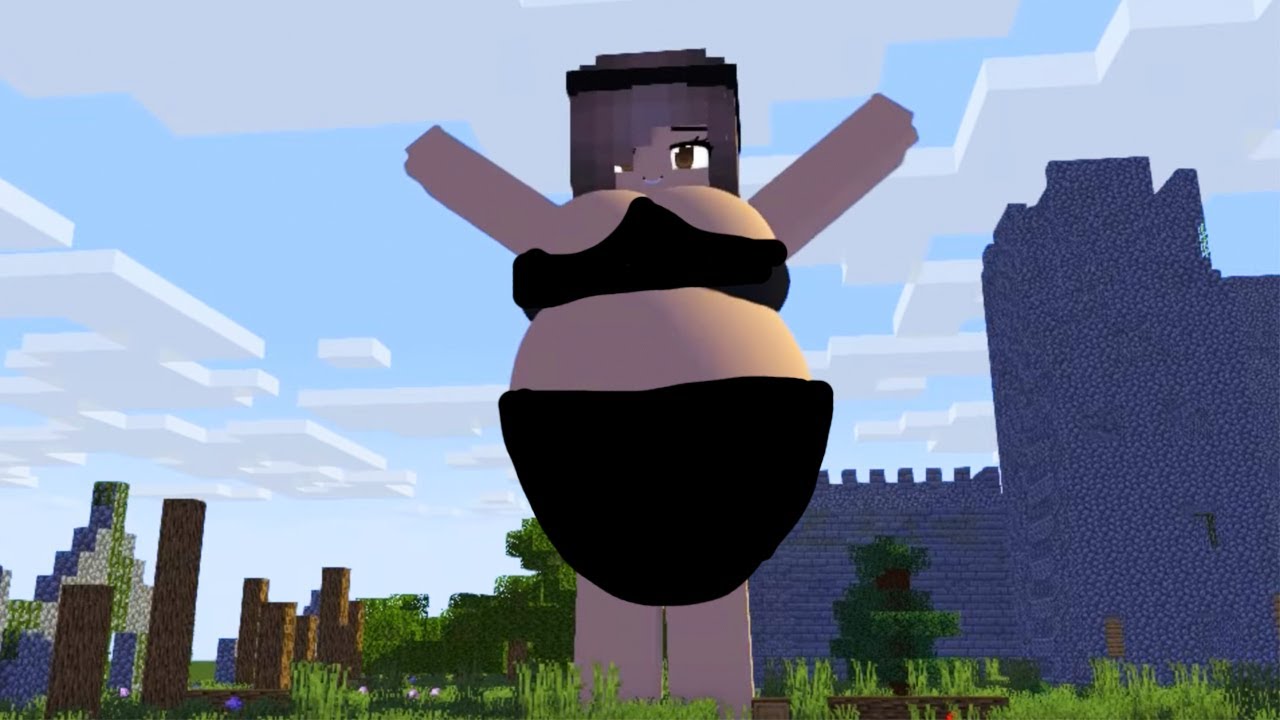 Giantess Growth + Tiny Growth Battle - Minecraft Animation