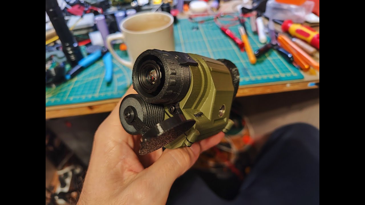 Project Thermal (PVS 420) (low budget, 18650, DIY 3d printed PVS 14 styled  50Hz thermal imager.