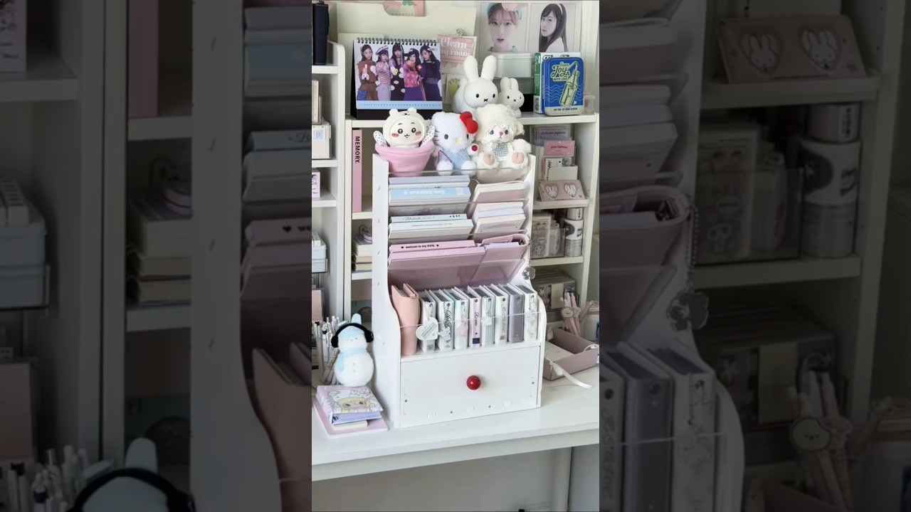 📔 Desk Daily Life | Organization & Storage 📚Welcoming the new little bookshelf 💭