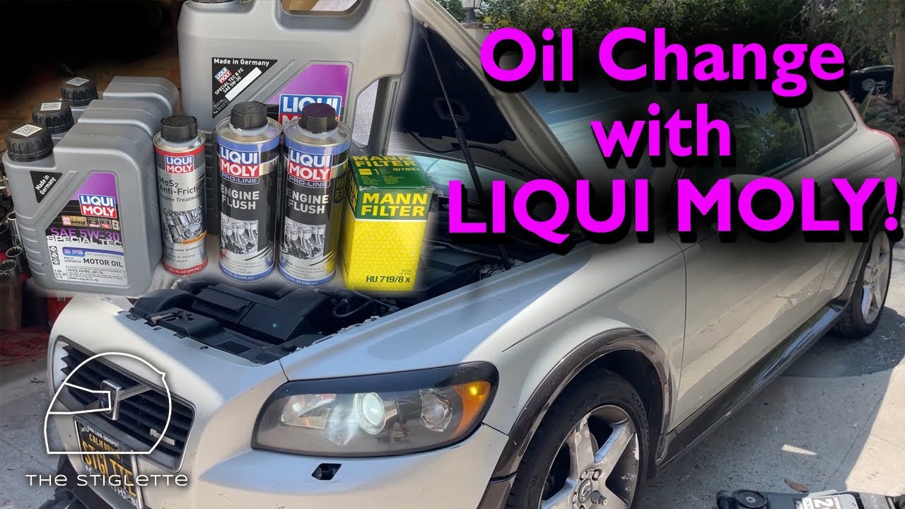 How to do an oil change on a Volvo C30 T5 R-Design with Liqui Moly! | Stiglette Fleet!