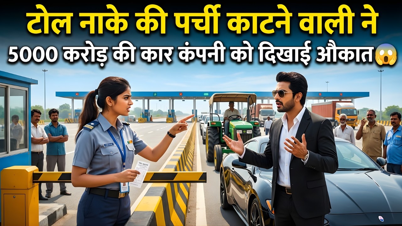 टोल नाके की पर्ची काटने वाली ने 5000 करोड़ की कार कंपनी को दिखाई औकात 😱