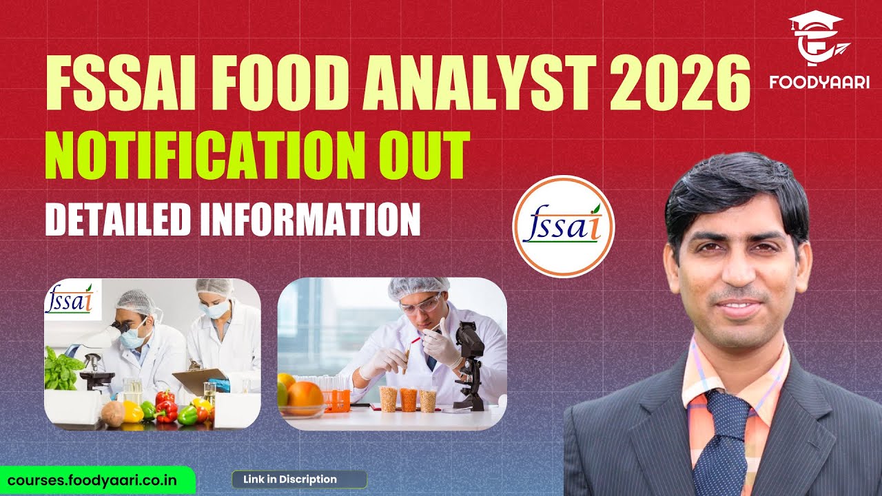 FSSAI Food Analyst 2026 / Food Analyst Examination / FSSAI Notification 2026 / Rameshwar Jaju