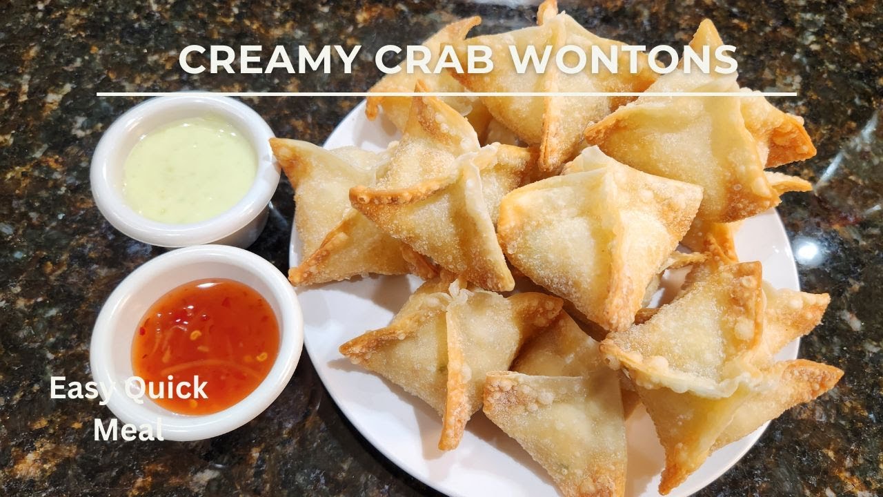 Easy Homemade Crab Rangoon Recipe | Crispy & Creamy Crab Wontons!