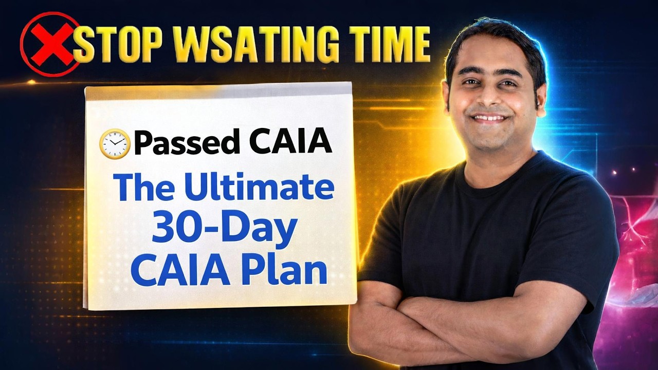 CAIA 1 Month Plan! 30 days plan Ft.Ganesh Nayak | CAIA Level 1 | CAIA | Fintelligents