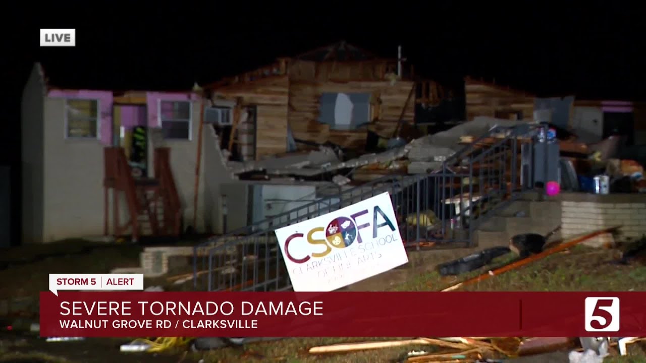 Clarksville sees severe tornado damage Saturday afternoon