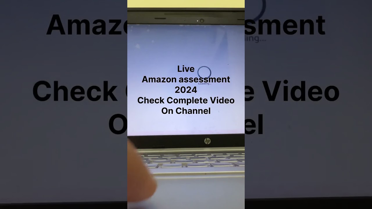 Amazon assessment Test 2024 Complete Video #amazonjobsfromhome