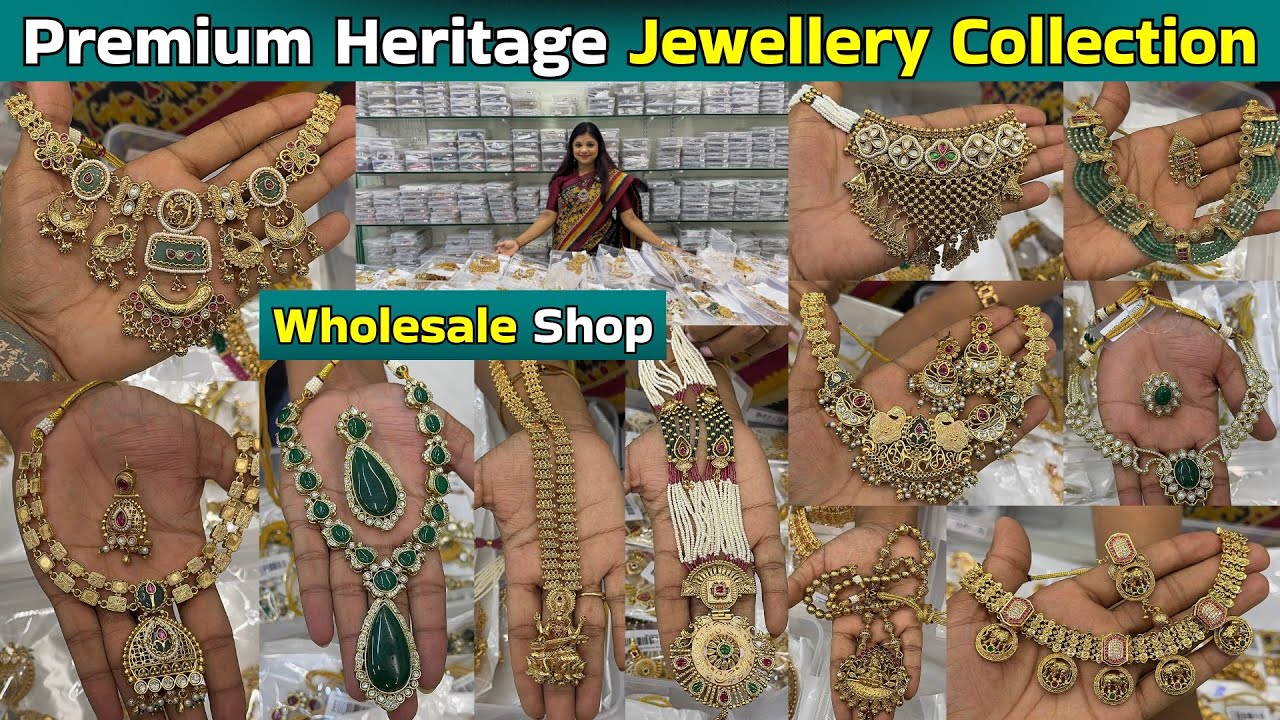 Premium Heritage Jewellery Wholesale Kolkata | Real Brass Rajwadi Viral Designs Wholesale Ahop