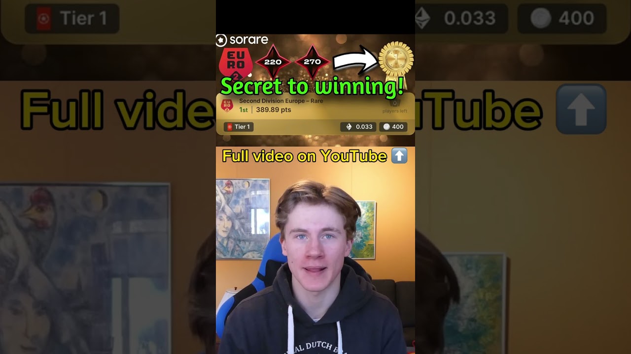 Secret to winning on sorare! #sorare #fantasy #nftgaming #fyp  #soraregiveaway