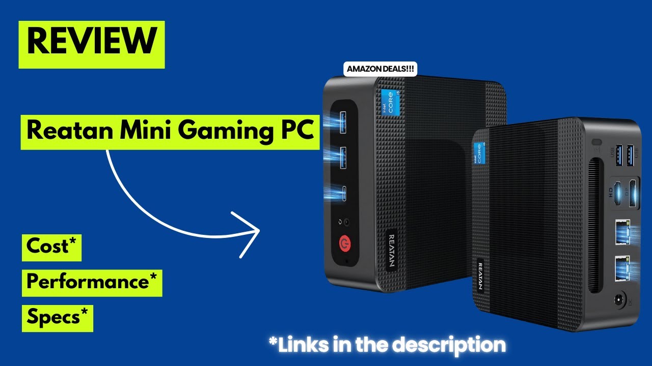 Reatan Mini Gaming PC Review | Intel i5-12450H Mini PC Performance Test, 4K Triple Display, WiFi 6