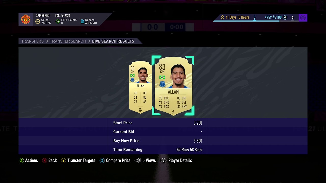 Fifa 21 Sniping - 3.5k For Allan!