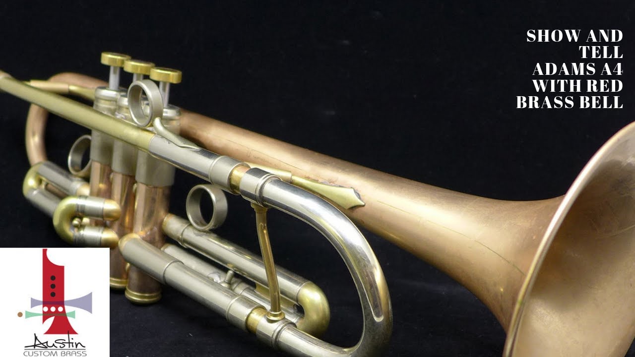ACB  Show and Tell: Pre-Owned Adams A4 Trumpet in Raw Brass with Red Brass Bell!