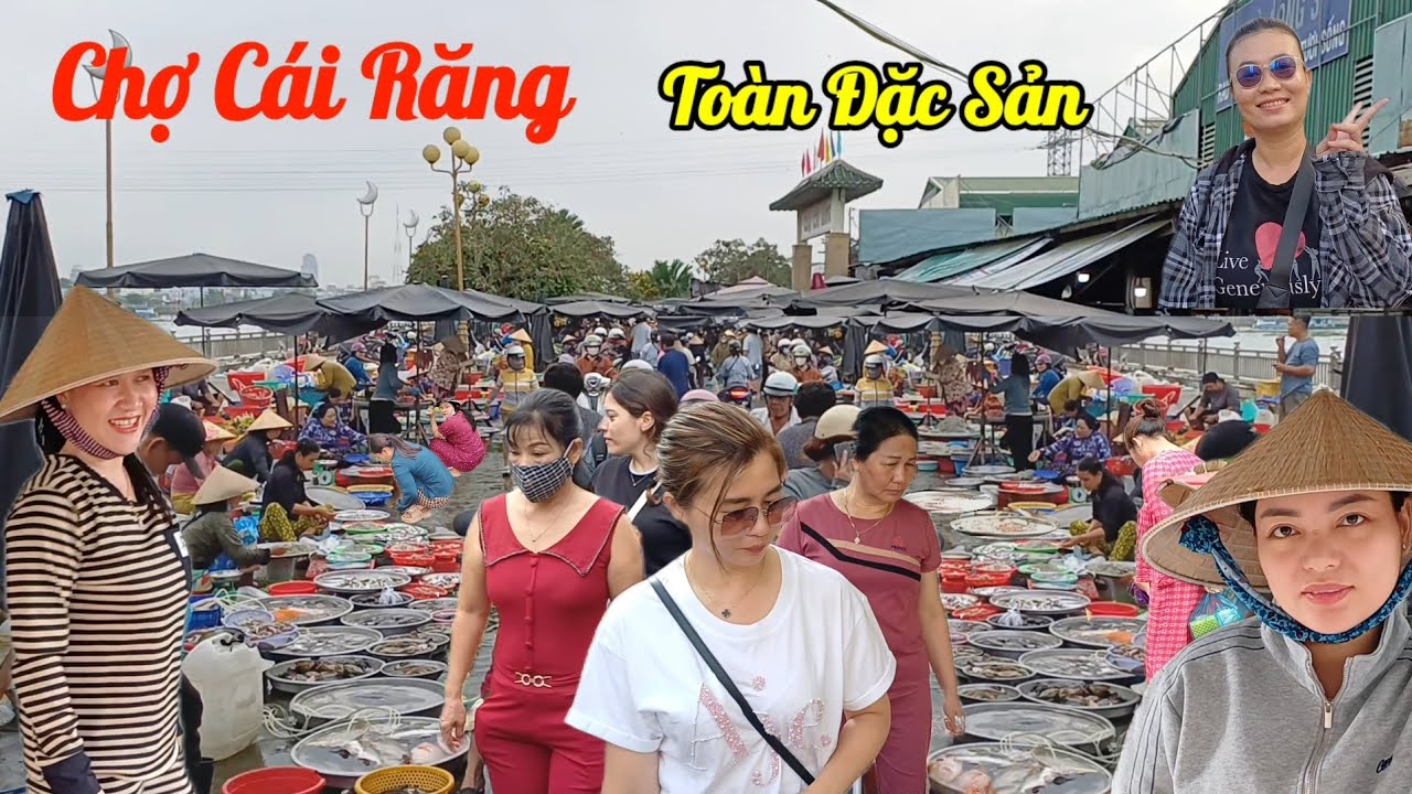 Ngập tràn Hải sản Chợ Cái Răng - Cần Thơ ,toàn là Đặc Sản Thiên Nhiên, đi hoài không giáp 