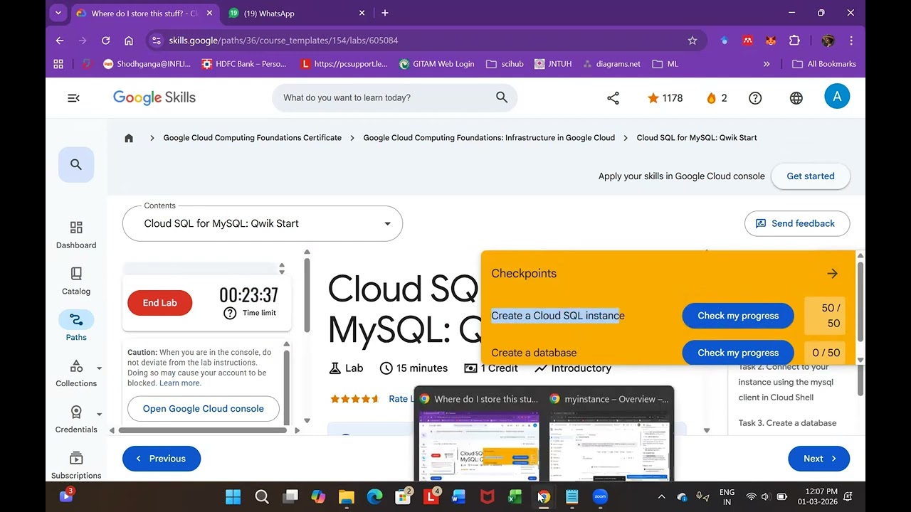 GSP151-Cloud SQL for MySQL: Qwik Start