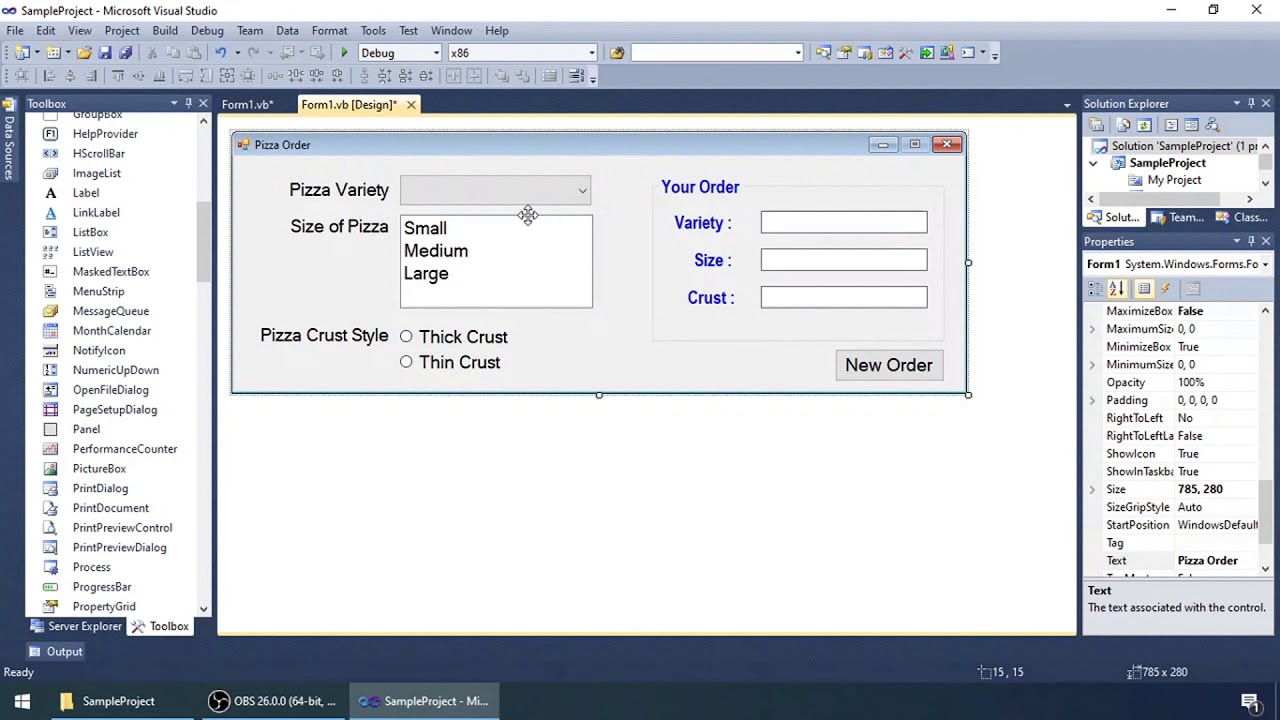 Using ComboBox, ListBox and RadioButton in VB.Net