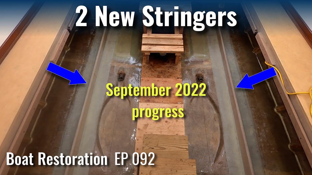 Fabricating & Installing new stringers in the engine area of the boat - Boat Restoration EP092