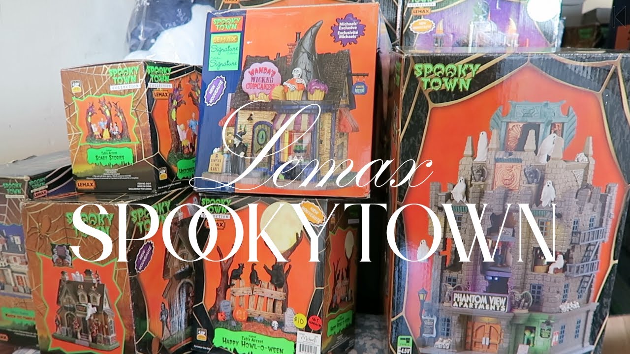 CODE ORANGE: My First Halloween Haul 2025 Lemax Spooky Town Collection Buying Ebay Poshmark Mercari