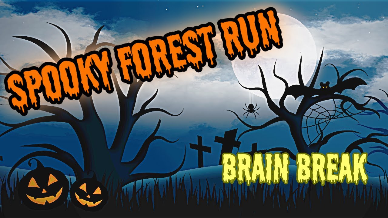 Spooky Forest Run - Brain Break - Halloween Activity for Fitness Fun - Exercise