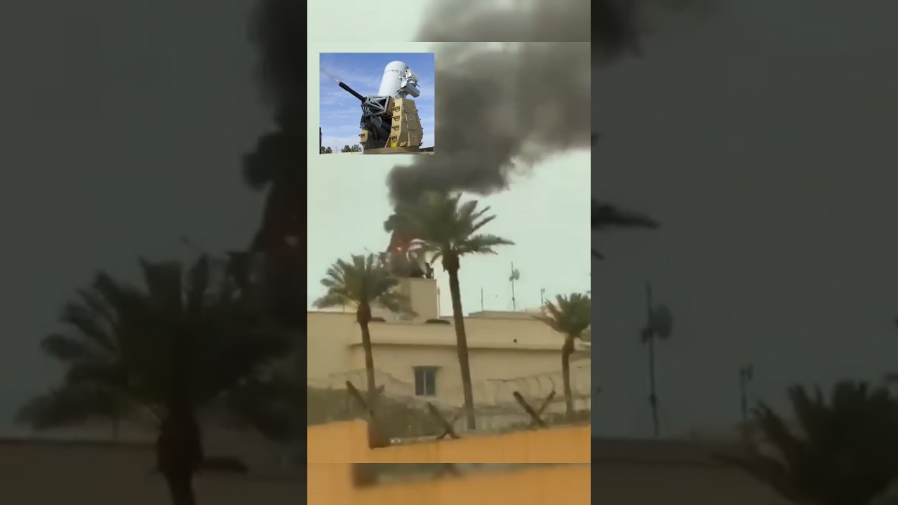 US Embassy Hit by Drone #defencenews #iranisraelwar #shorts #f35