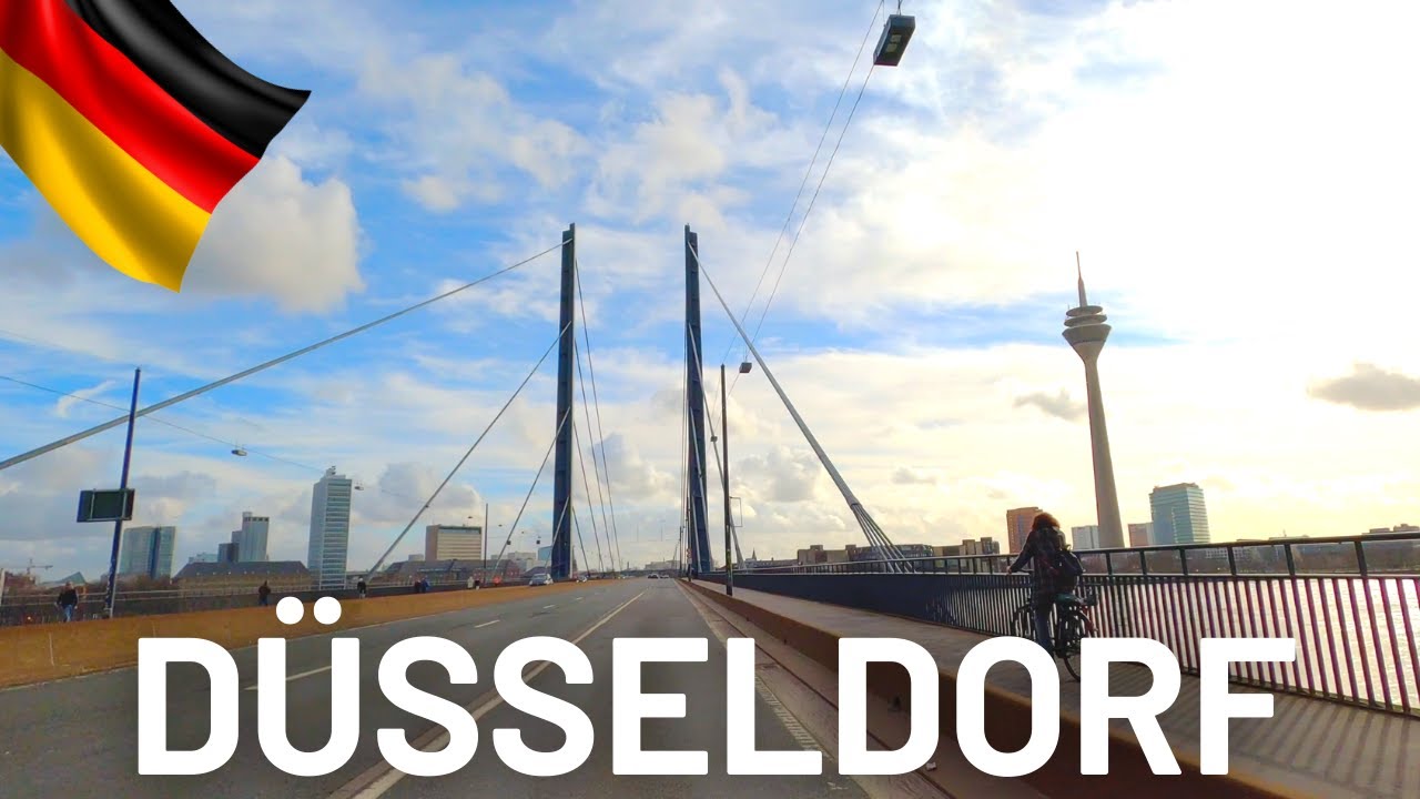 DUSSELDORF Harbour Driving Tour 🇩🇪 Düsseldorf Germany 4K Video Tour