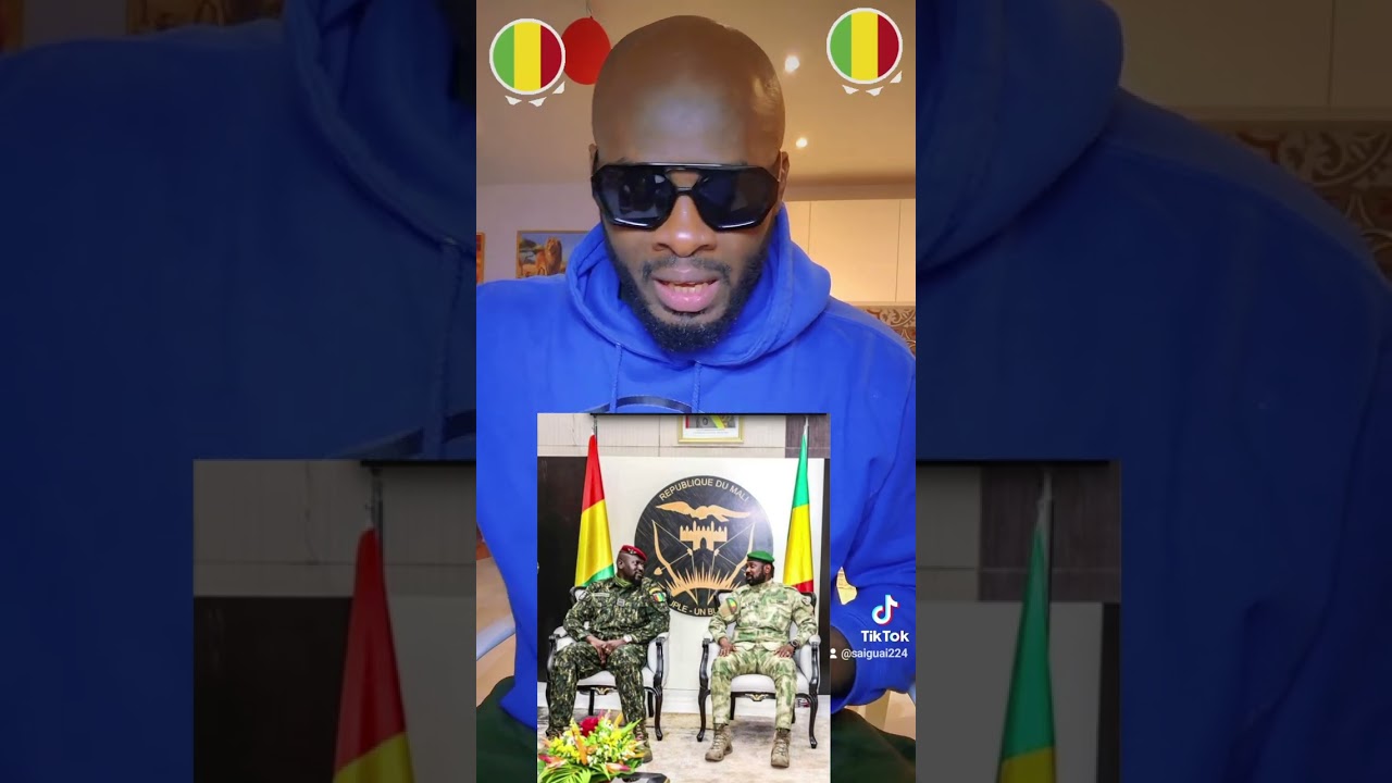 La présence surprise du Président Malien 👉ASSIMI GOÏTA👈a l'investiture du Président Mamady Doumbouya