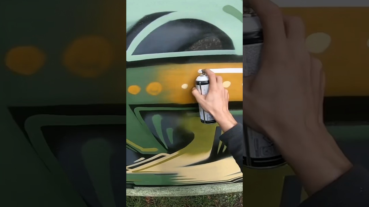 🍀 Transforming a Boring Plants Wall with Natural Graffiti Colors 🍀