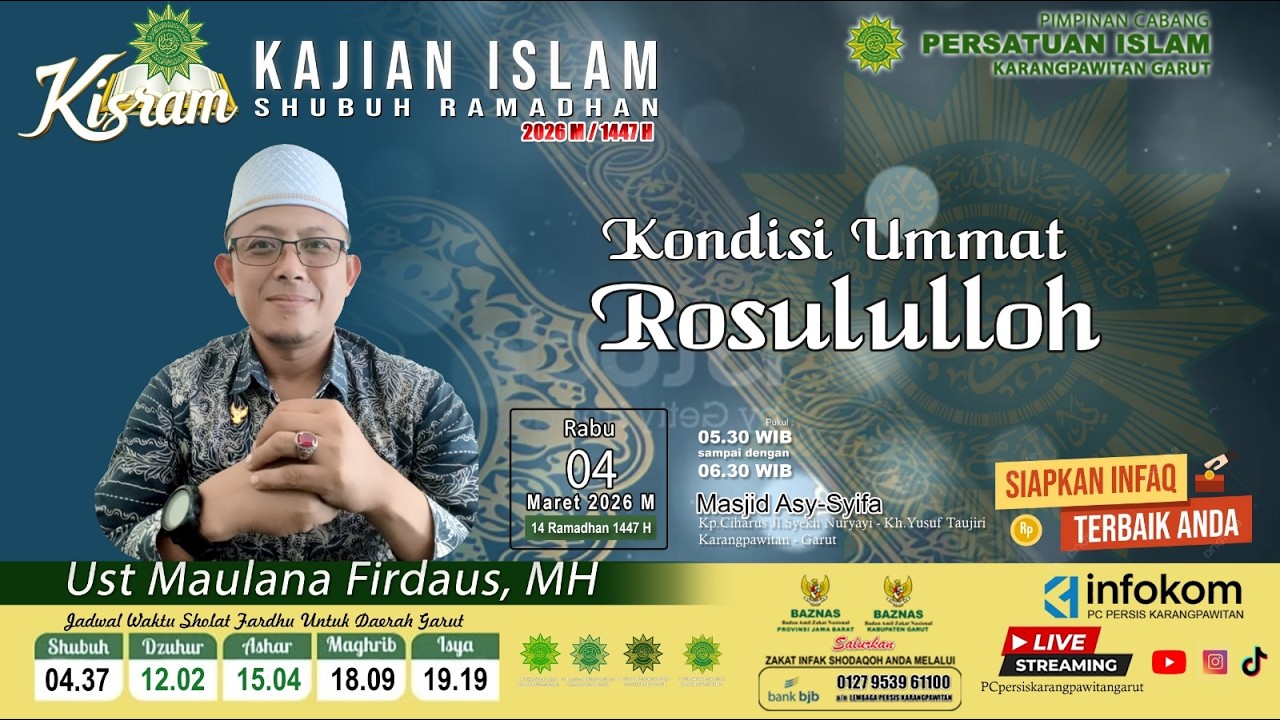 Ustadz  Maulana Firdaus, MH | KONDISI UMMAT RASULULLAH