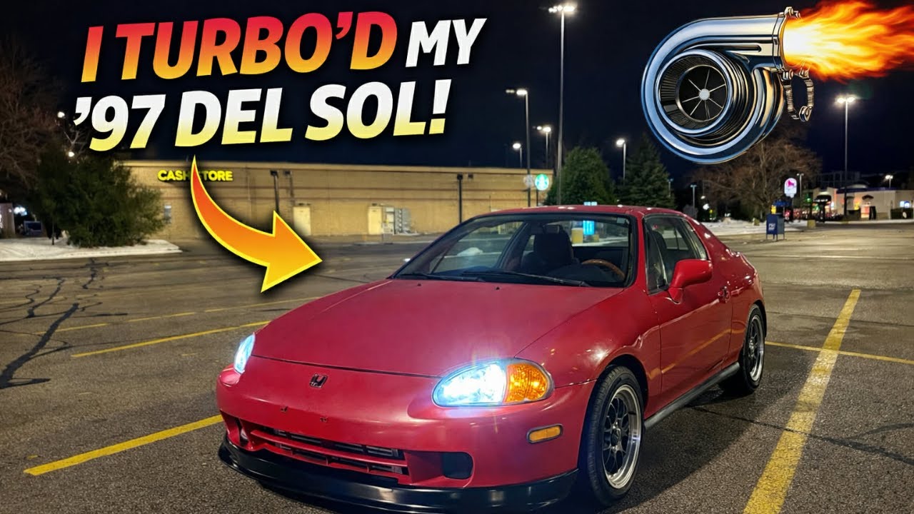 Я модернизировал свою Honda Del Sol 1997 года с помощью турбонаддува (бюджетная сборка с двигател...