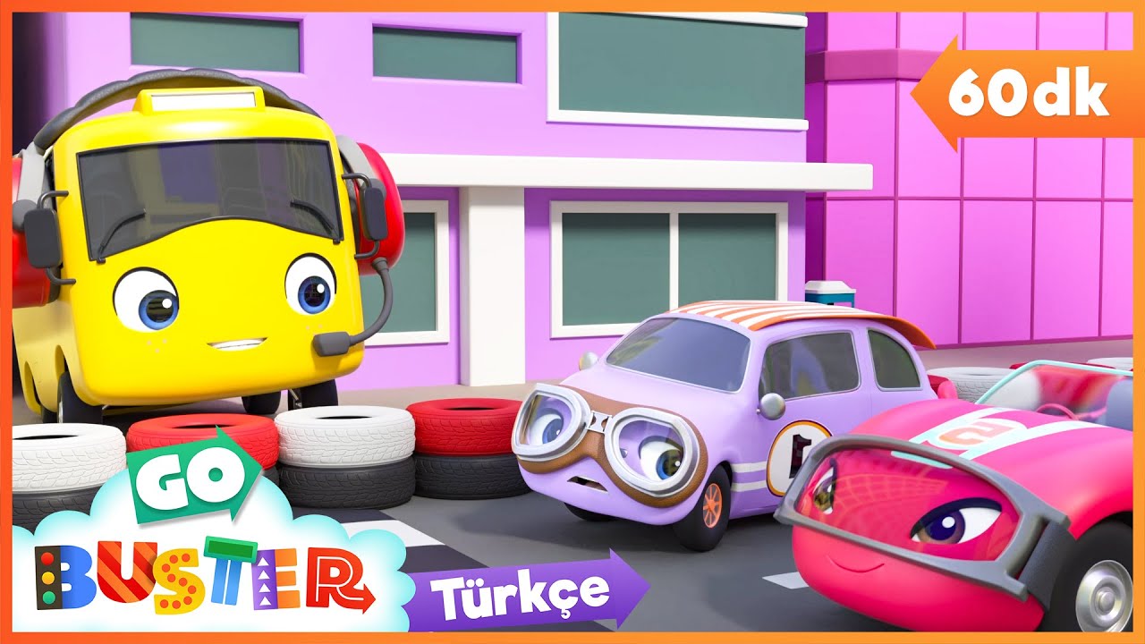 Kim Daha Hızlı? Yarış Arabası 🏎️ Go Buster Türkçe - Çocuk Çizgi Filmleri