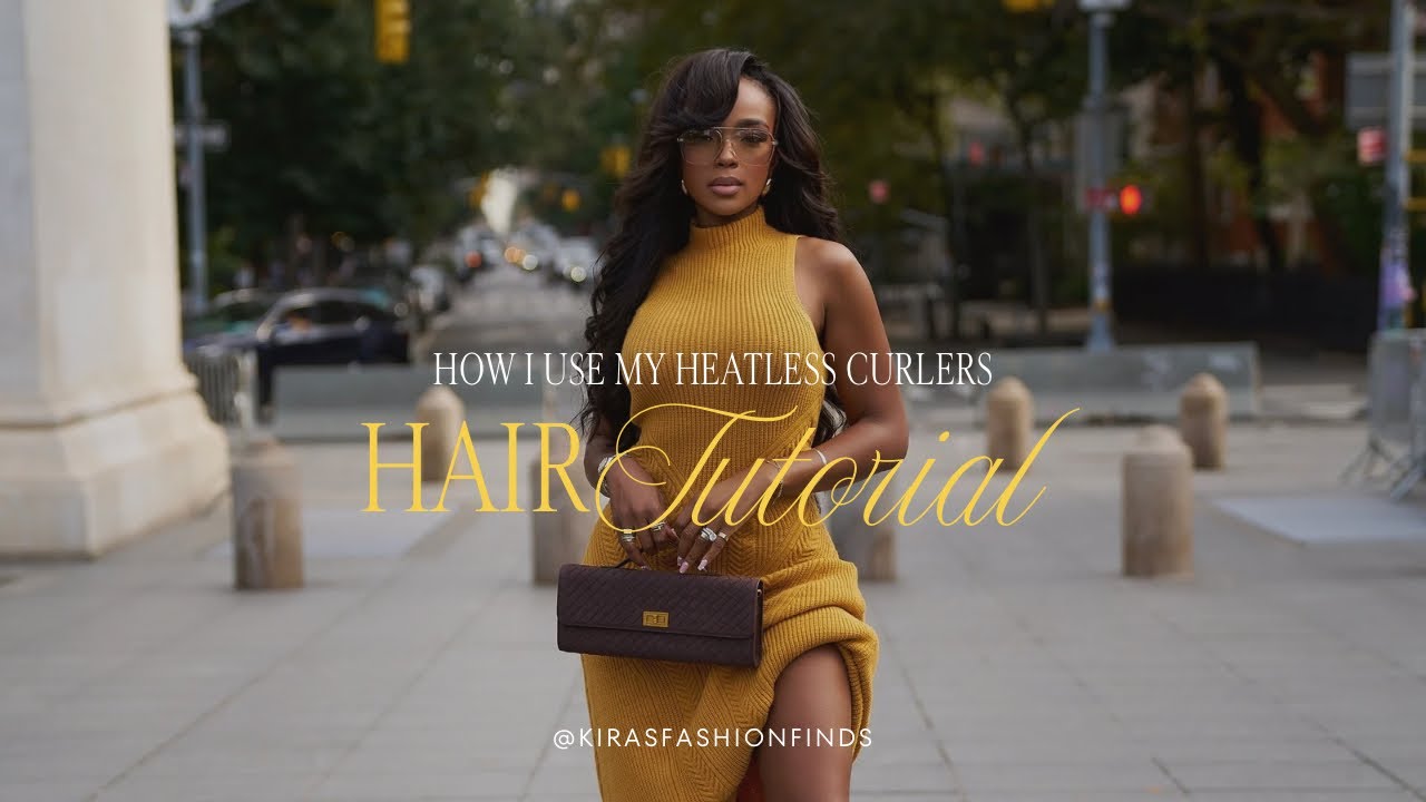 HAIR TUTORIAL | HEATLESS CURLS | DAILY VLOG | KIRA'S FASHION FINDS