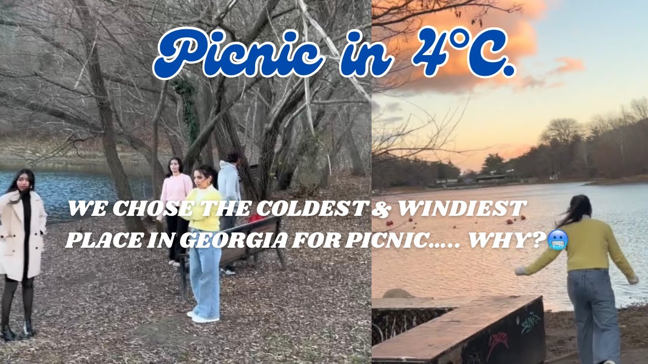Surviving a Picnic in 4°C Weather | Windiest place in Georgia 🥶|