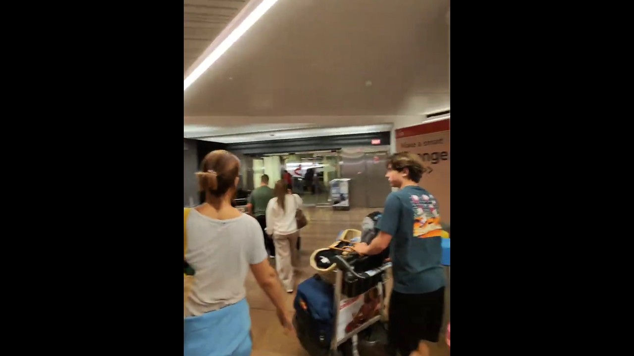 Arrival in Brussels Airport  Zaventem, Belgium, by 