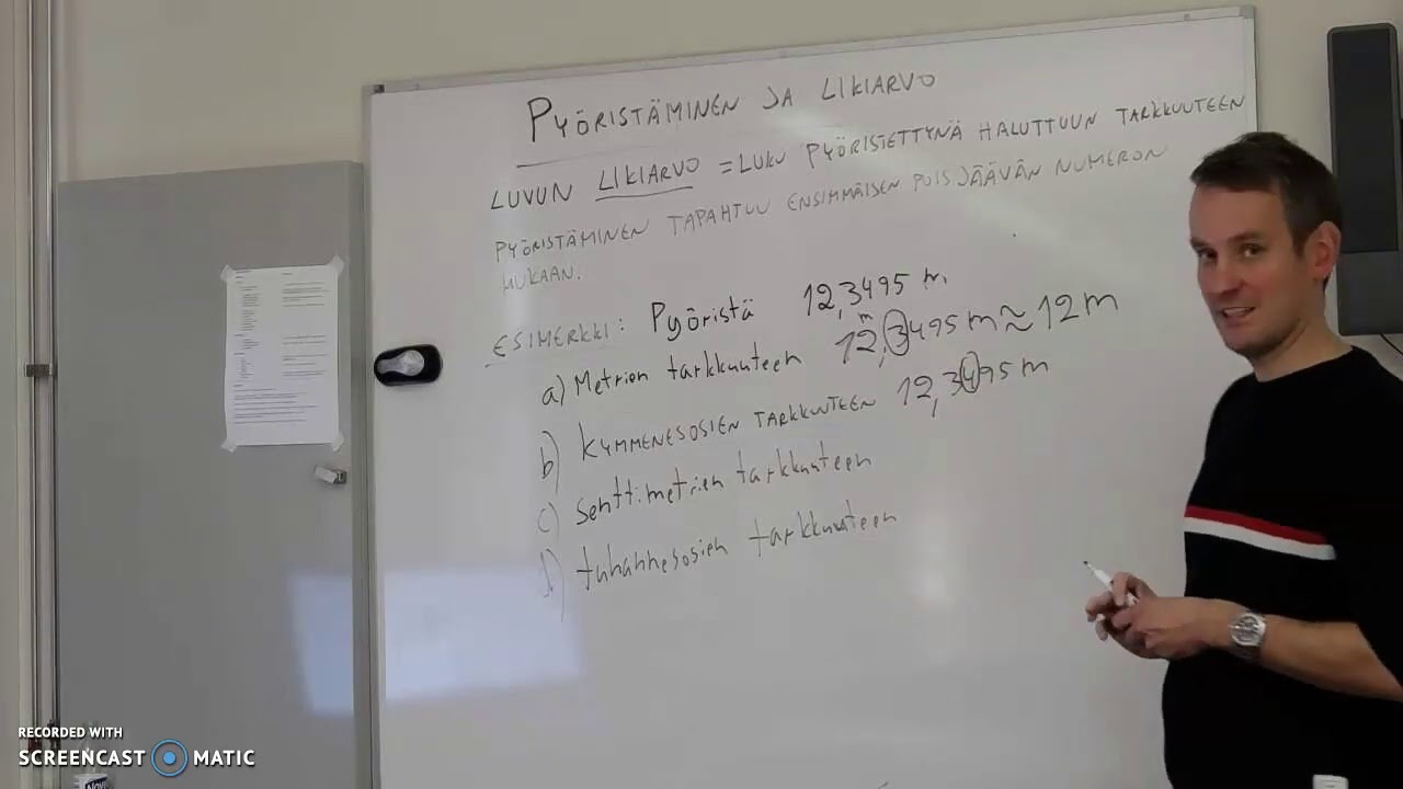 8Ma pyöristäminen, likiarvo ja merkitsevät numerot