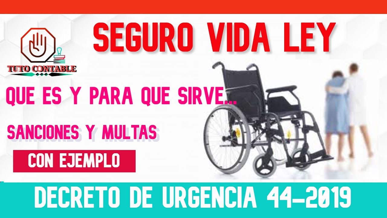 Multa por no Contratar el SEGURO DE VIDA LEY | ejemplos del SEGURO DE VIDA LEY✏️
