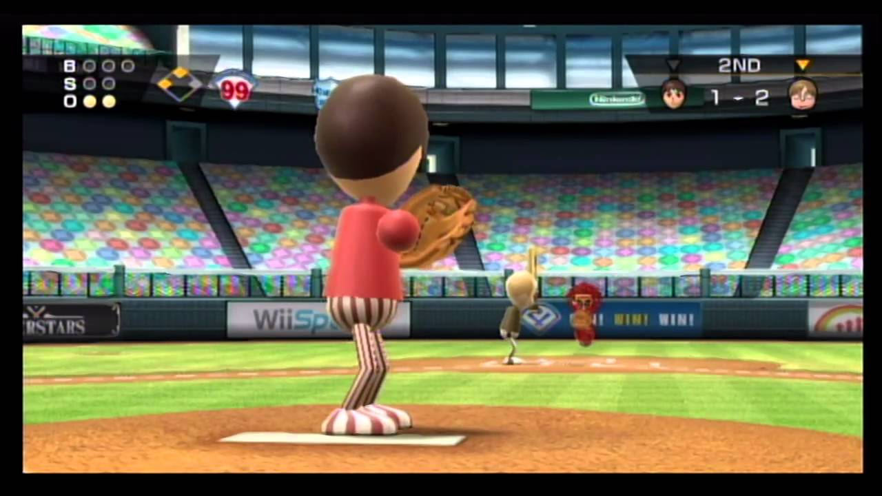 Wii Sports: Baseball Casual match (720p HD-PVR)