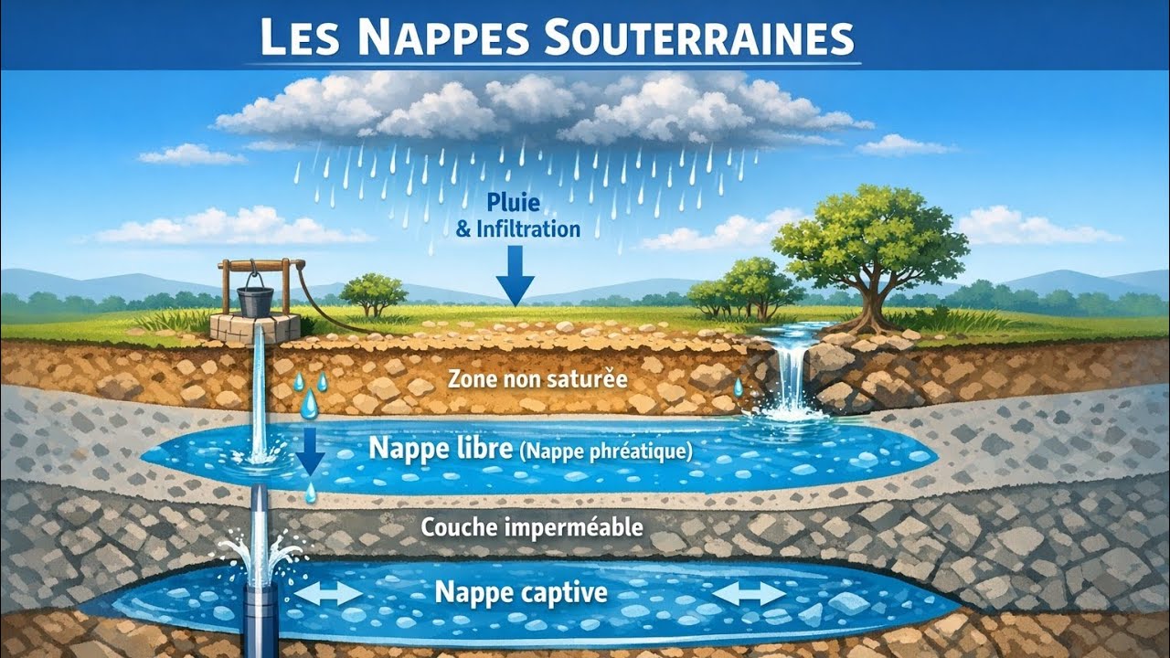 Nappes d&rsquo;Eau Souterraines : Comprendre les Aquif&egrave;res et l&rsquo;Eau Cach&eacute;e Sous Nos Pieds